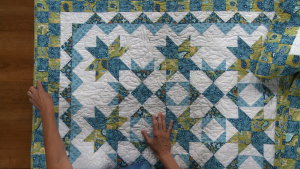 Star quilt pattern with border