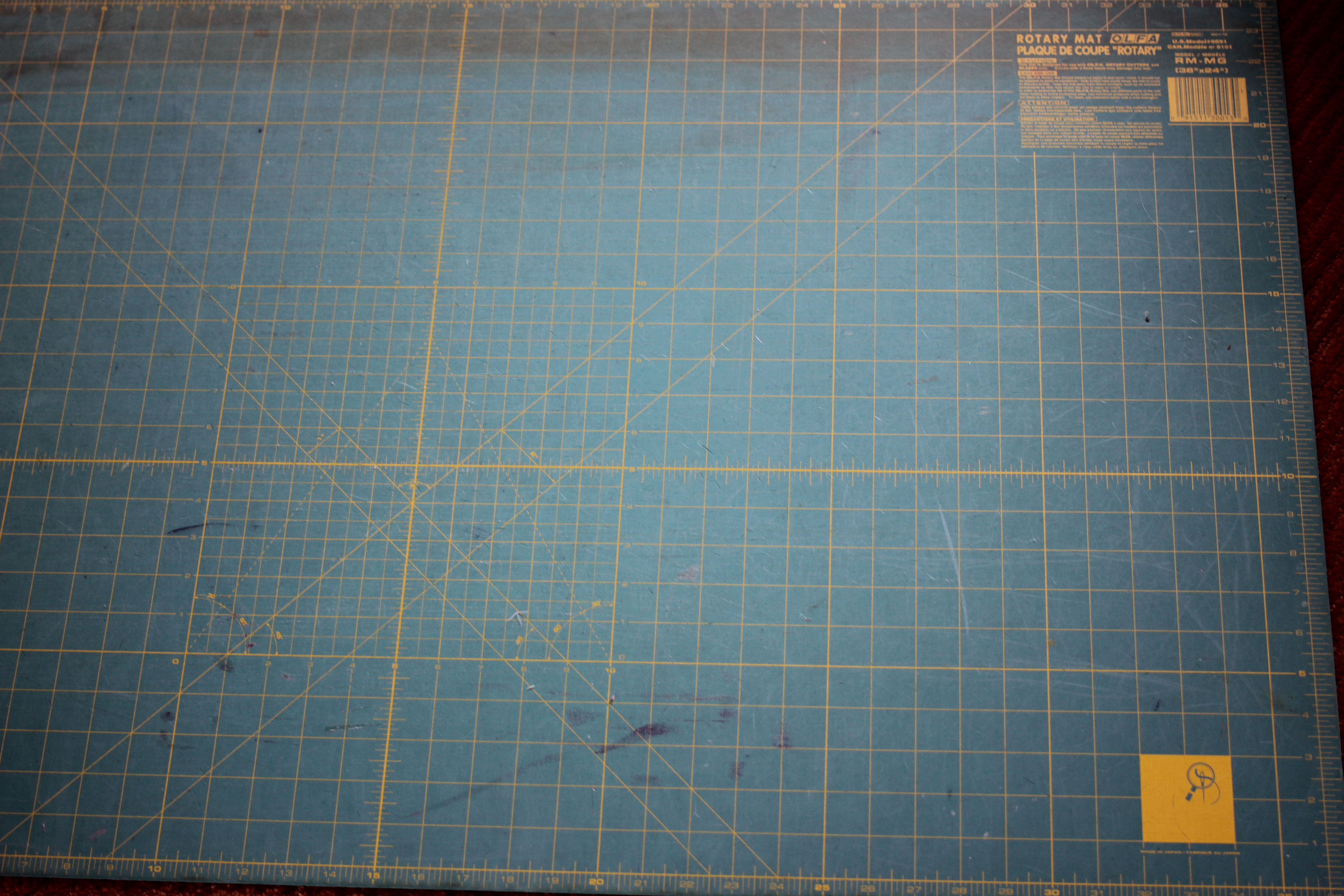 How to Flatten a Warped Cutting Mat - The Last Stitch