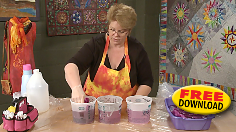 Hand Dyeing Fabric DVD + FREE Download