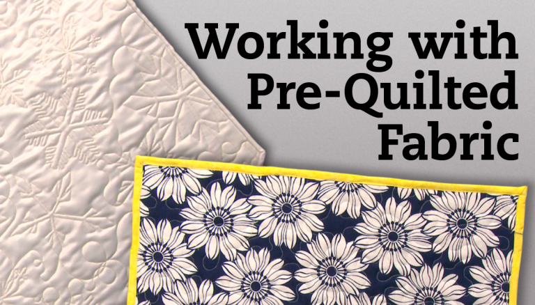 Sewing Stitching Pre-Quilted Fabric Padded Non-Woven Quilting