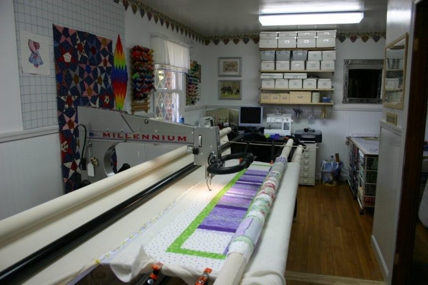 Long arm quilt machine