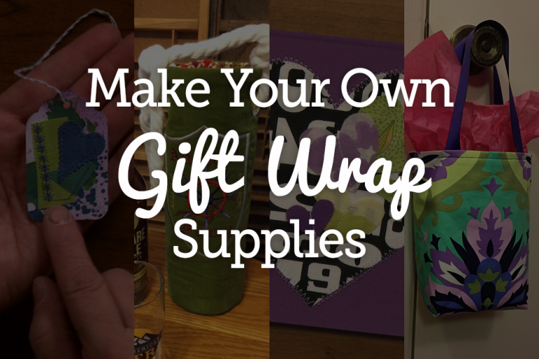 Make your own gift wrap text