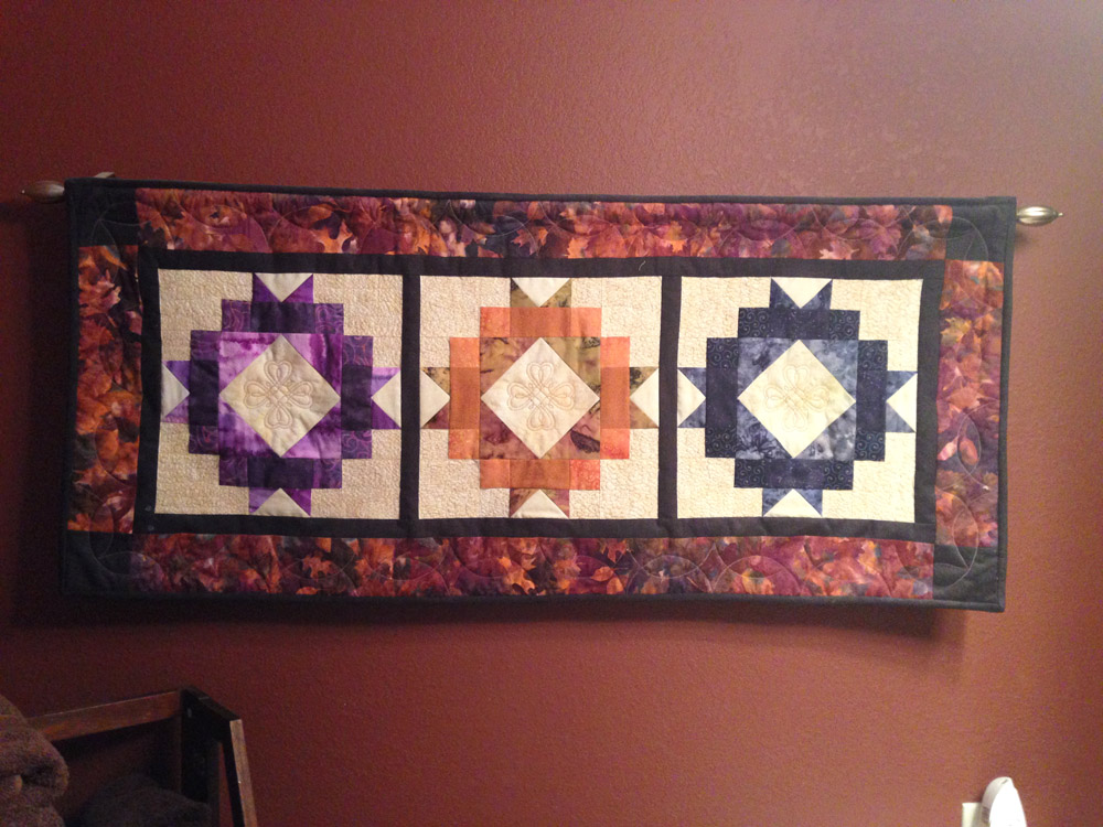 Rod to hang quilt on online wall