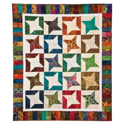 Pattern Freebies: GO! Twirling Stars Quilt Pattern