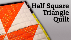 Half square triangle quilt