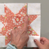 Flower pattern quilt star