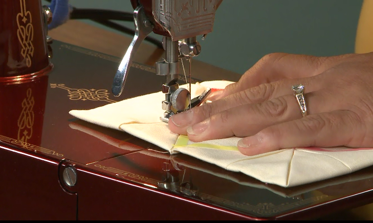 Sewing with a machine