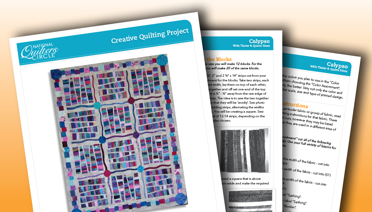 Free Quilting Patterns  National Quilters Circle