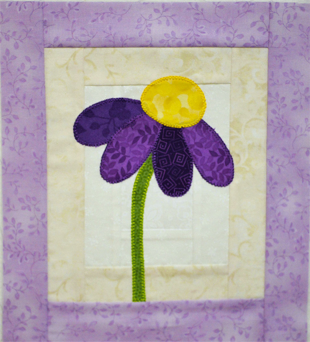 Quilted purple coneflower