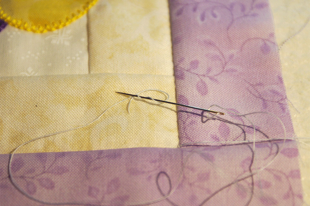 Thread wrapped around a needle