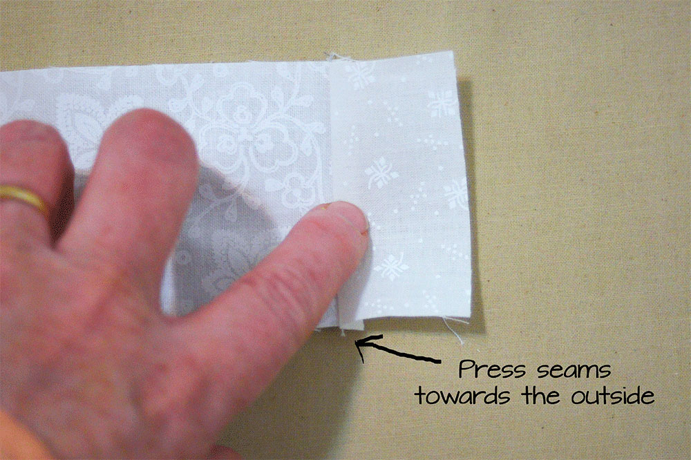 Pressing a fabric seam
