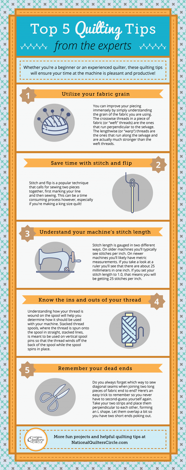 Top 5 Quilting Tips