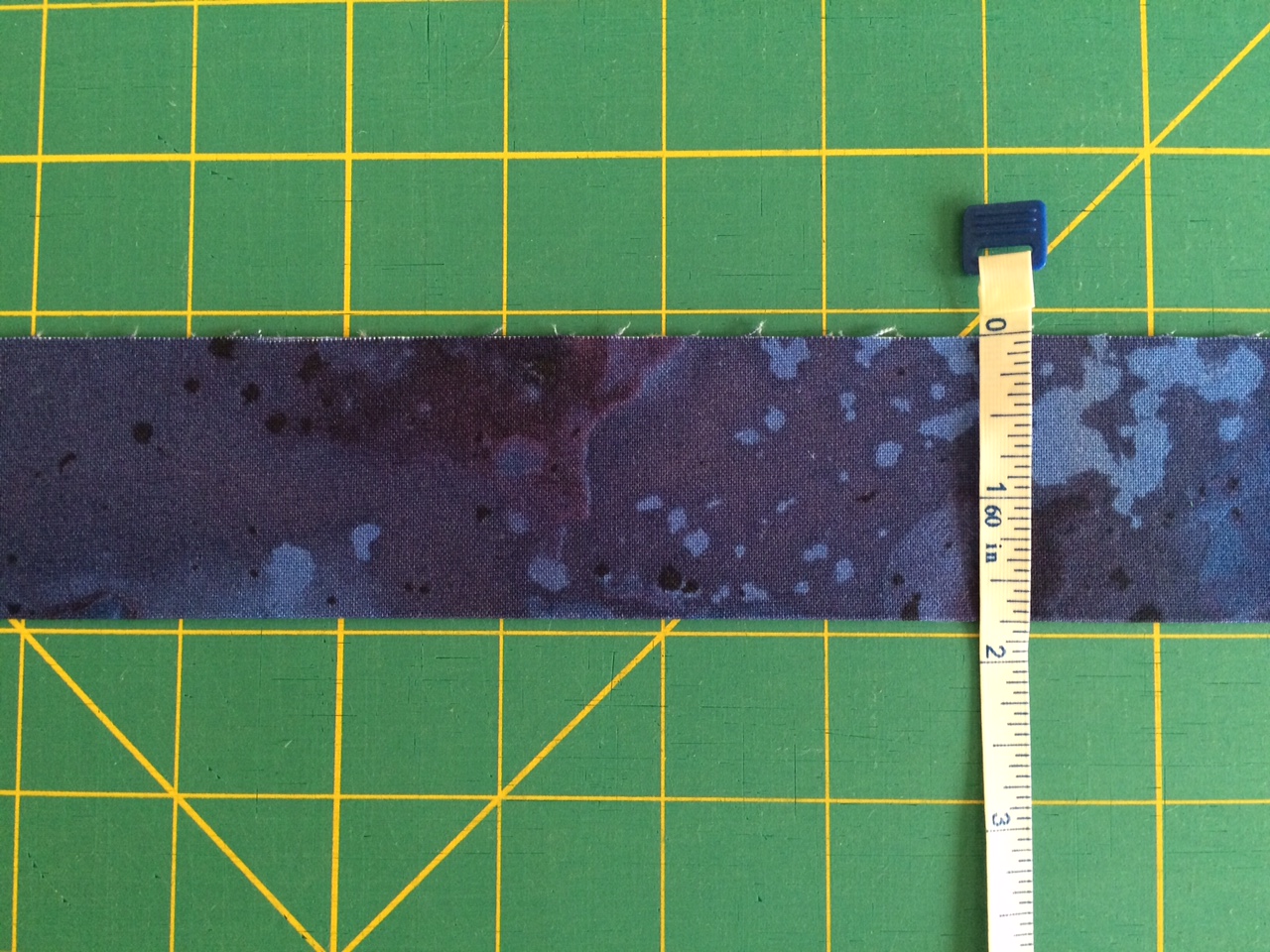 Fabric piece with a fabric ruler