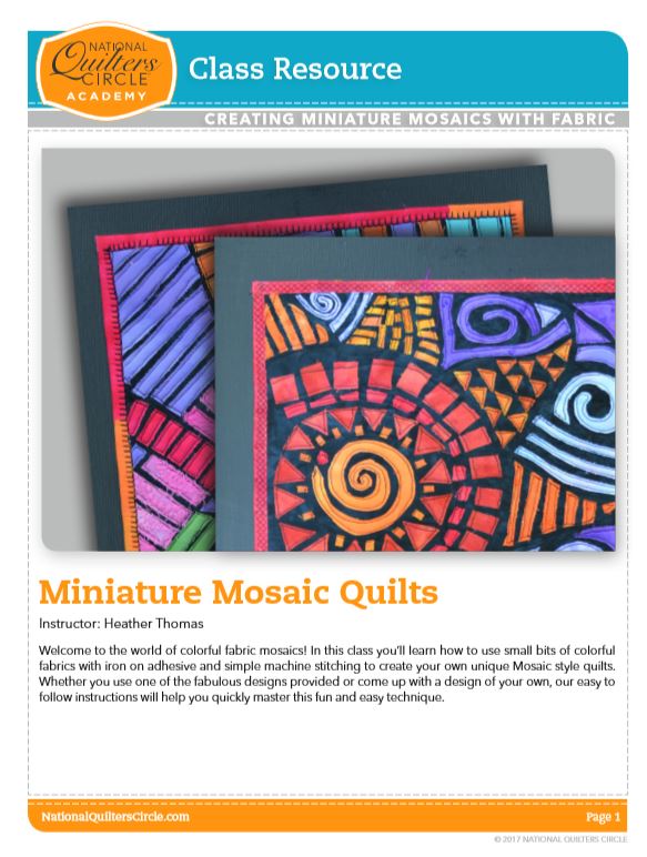 Miniature Mosaic Quilts