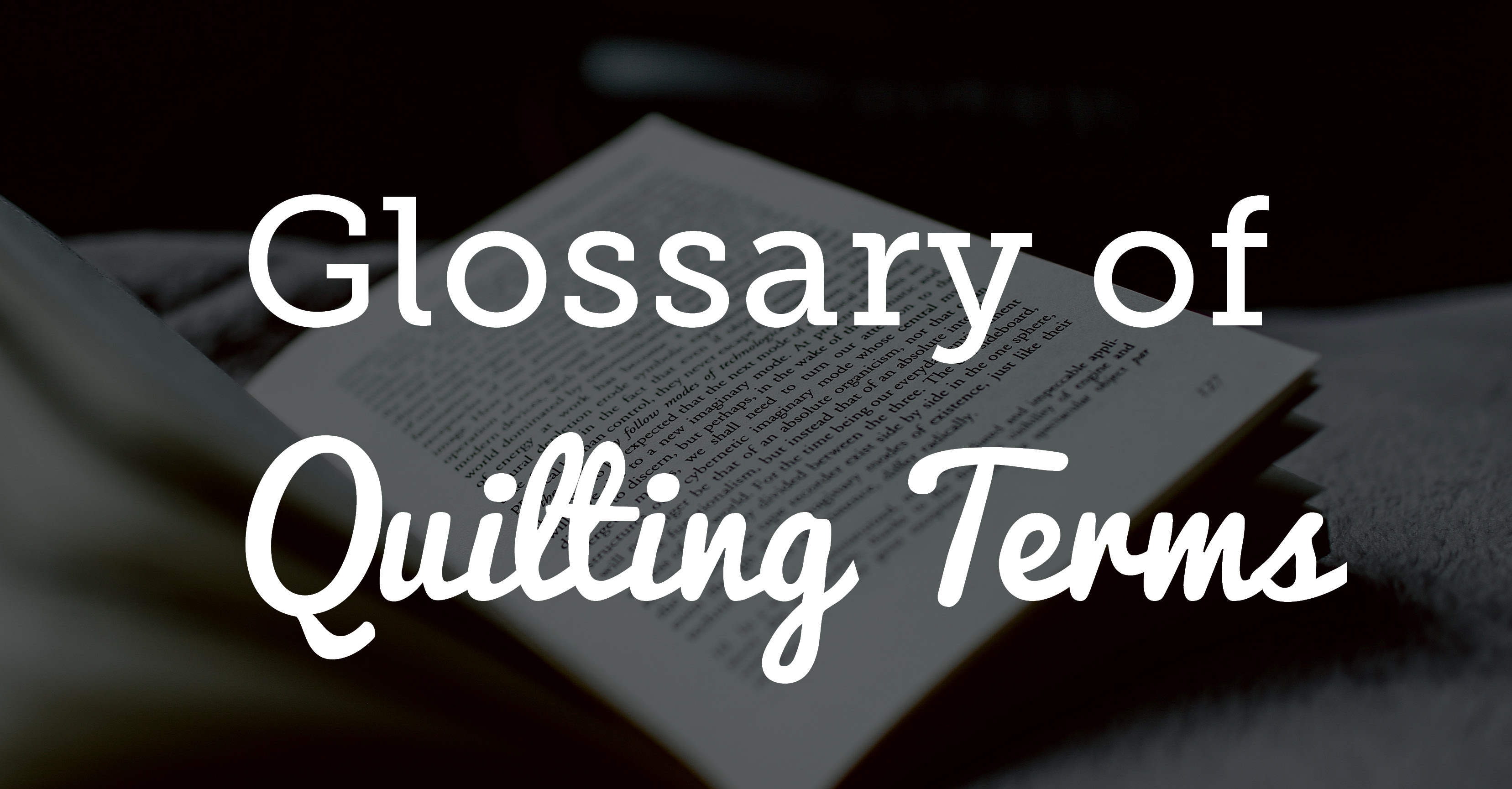 Quilting Terms: Quilting, Borders and Sashing