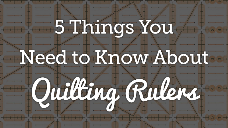 Things to know about quilting rulers text