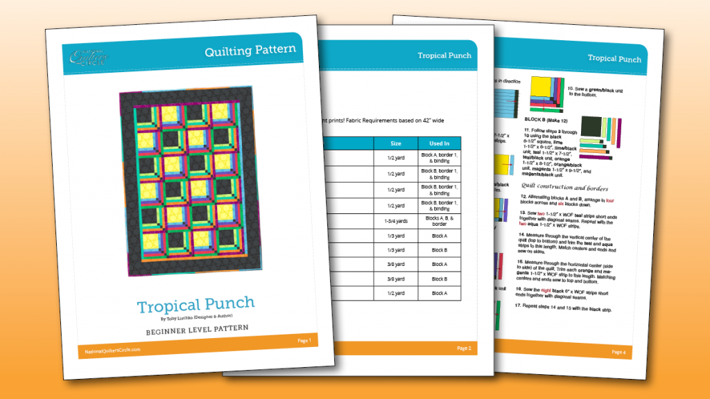 Tropical Punch Quilting Pattern