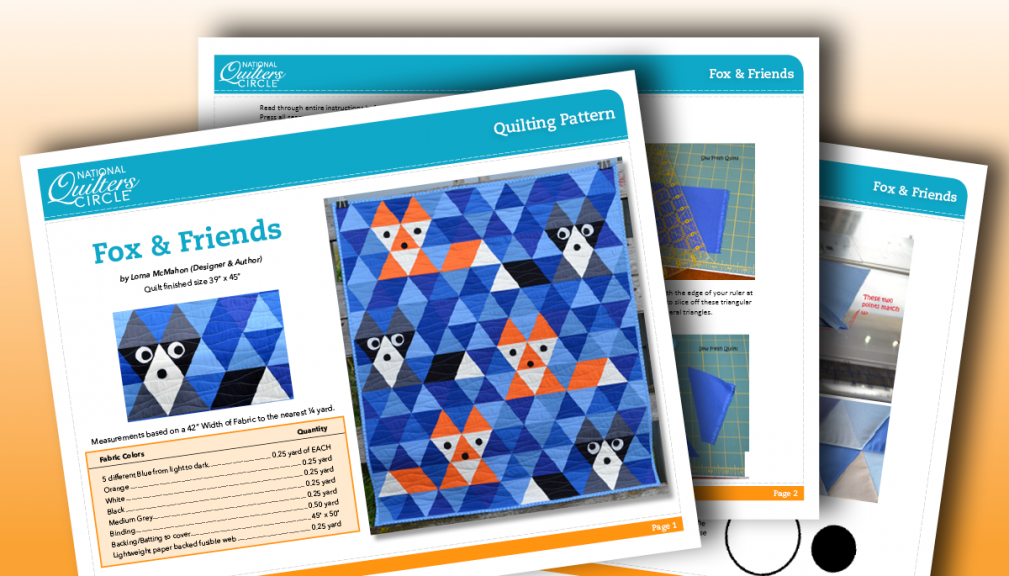 Fox and Friends Quilting Pattern