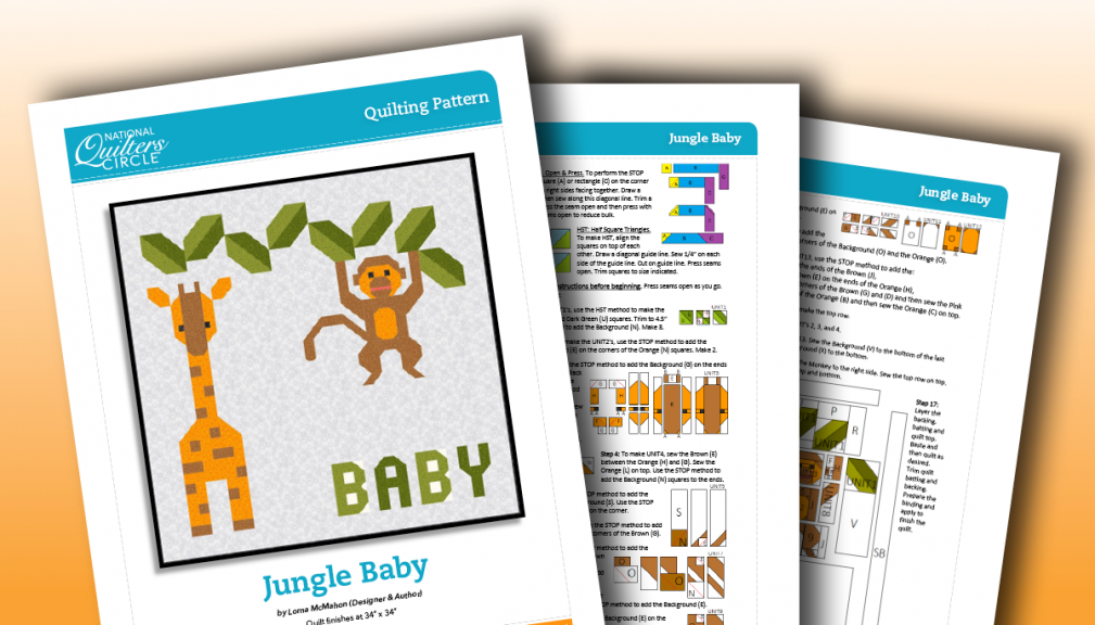 Jungle Baby Quilting Pattern