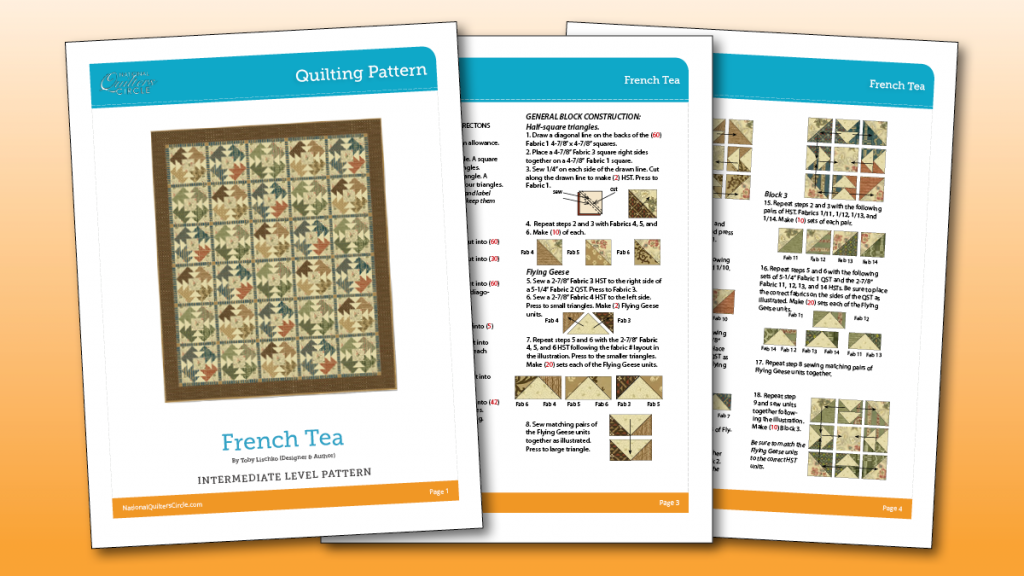 French Tea Quilting Pattern