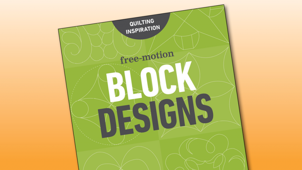 Free-motion block designs quilt