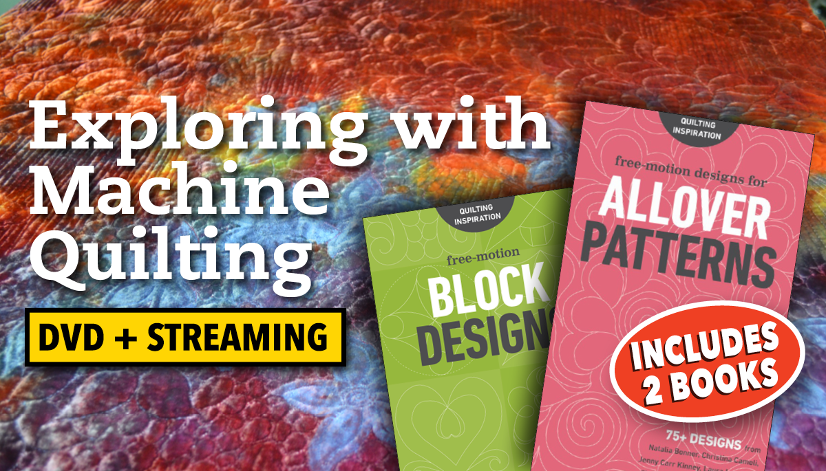 Exploring with Machine Quilting with DVD + FreeMotion Design Books
