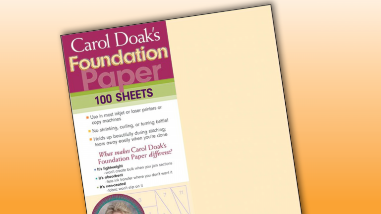 Carol Doak’s Foundation Paper