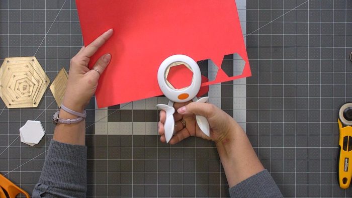 Cutting out paper shapes