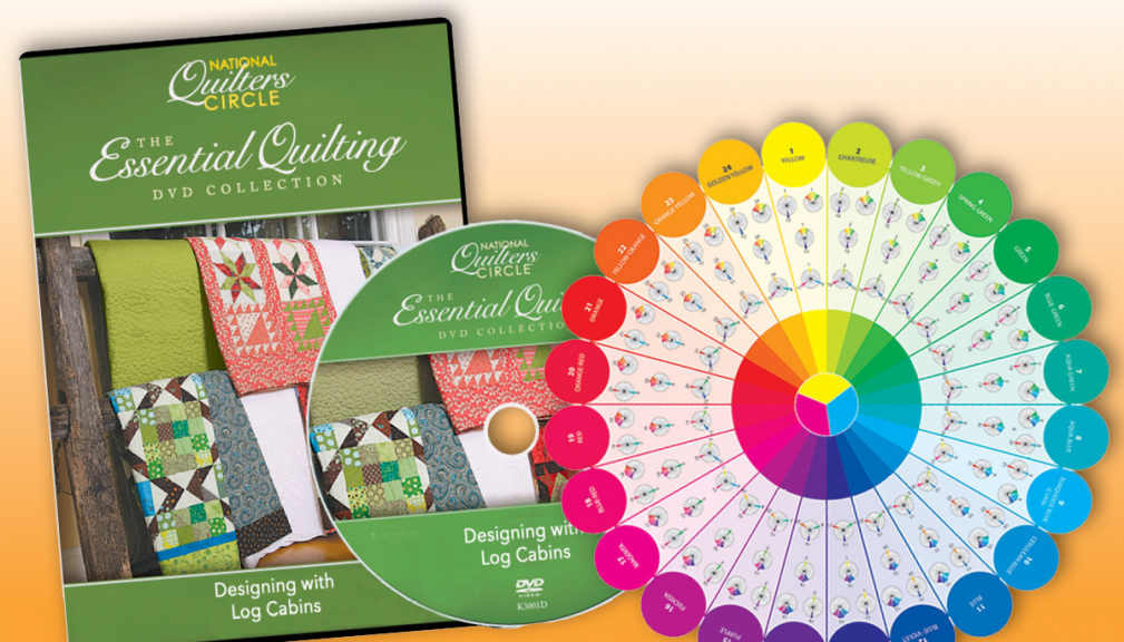 Designing with Log Cabins DVD and color wheel