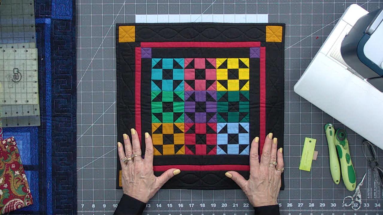 Colorful mini quilt