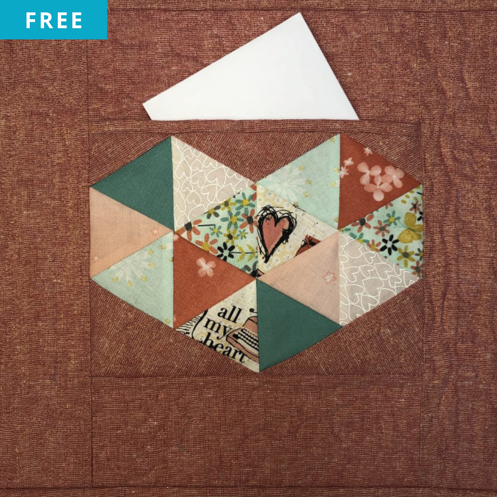 Free Quilt Pattern - Love Notes Placemat