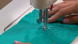 Free-motion quilting