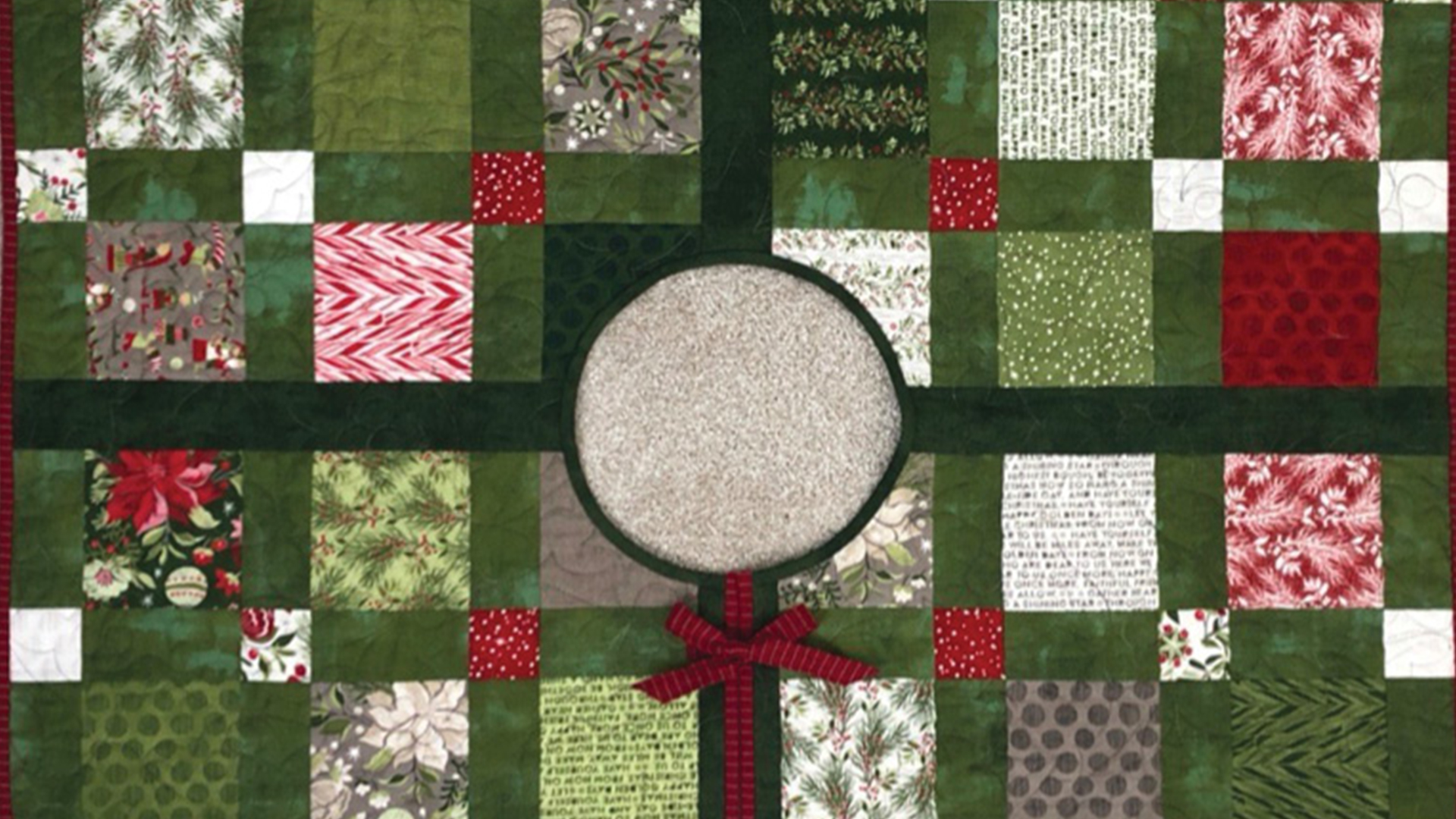 Free Quilt Pattern - Christmas Charm Tree Skirt