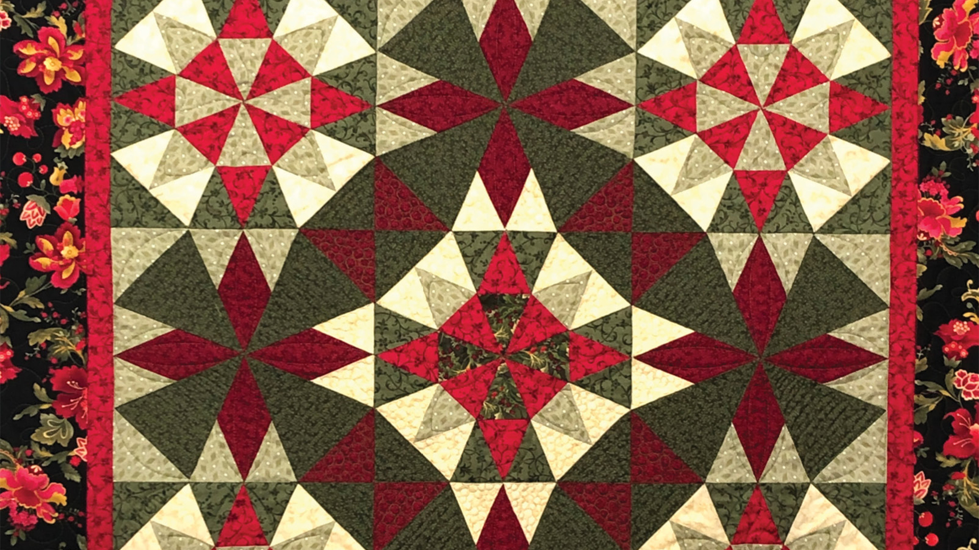 Free Quilt Pattern - Christmas Gathering Wall Hanging