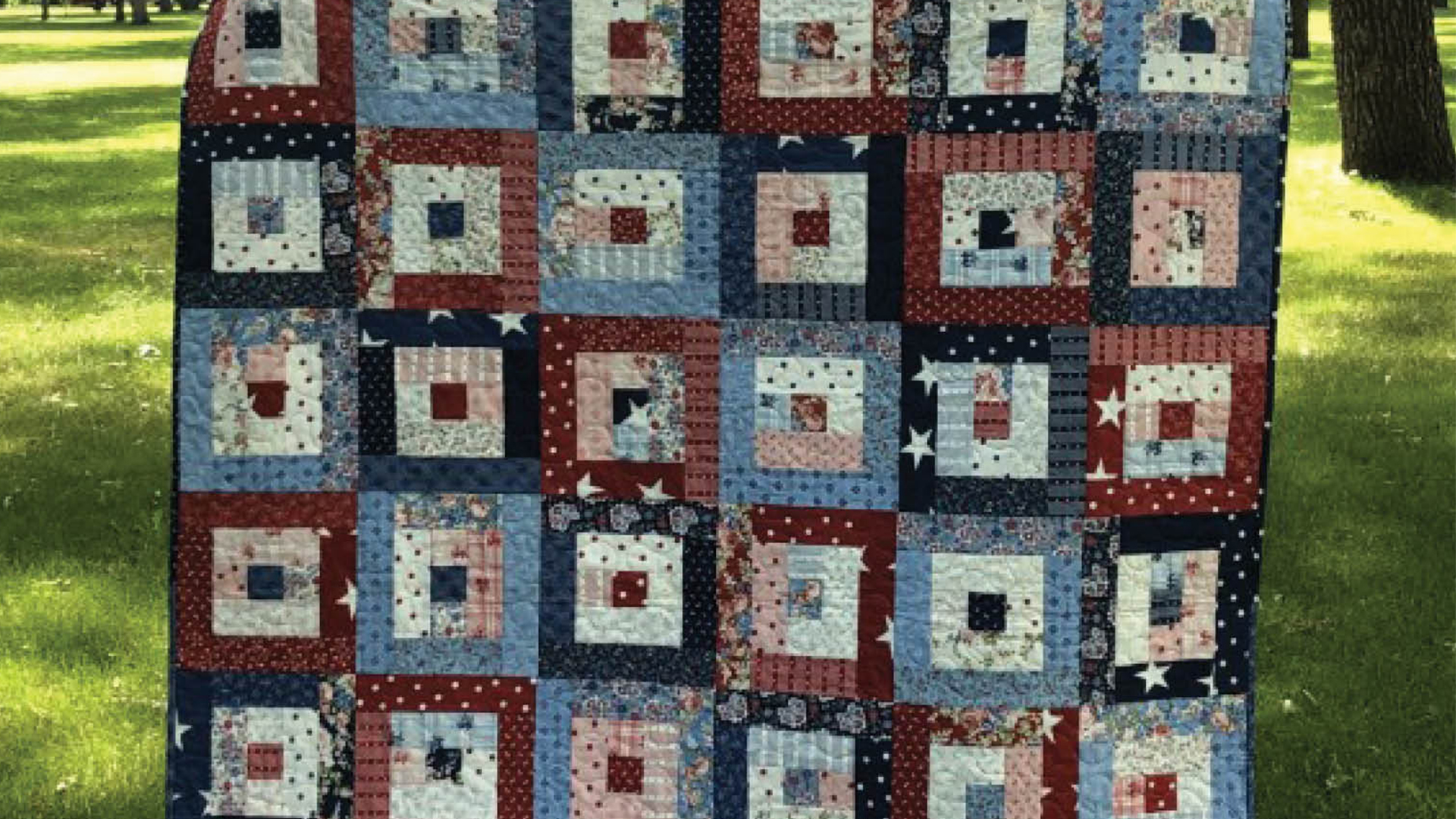 Free Quilt Pattern - Freedom Squares Picnic Quilt