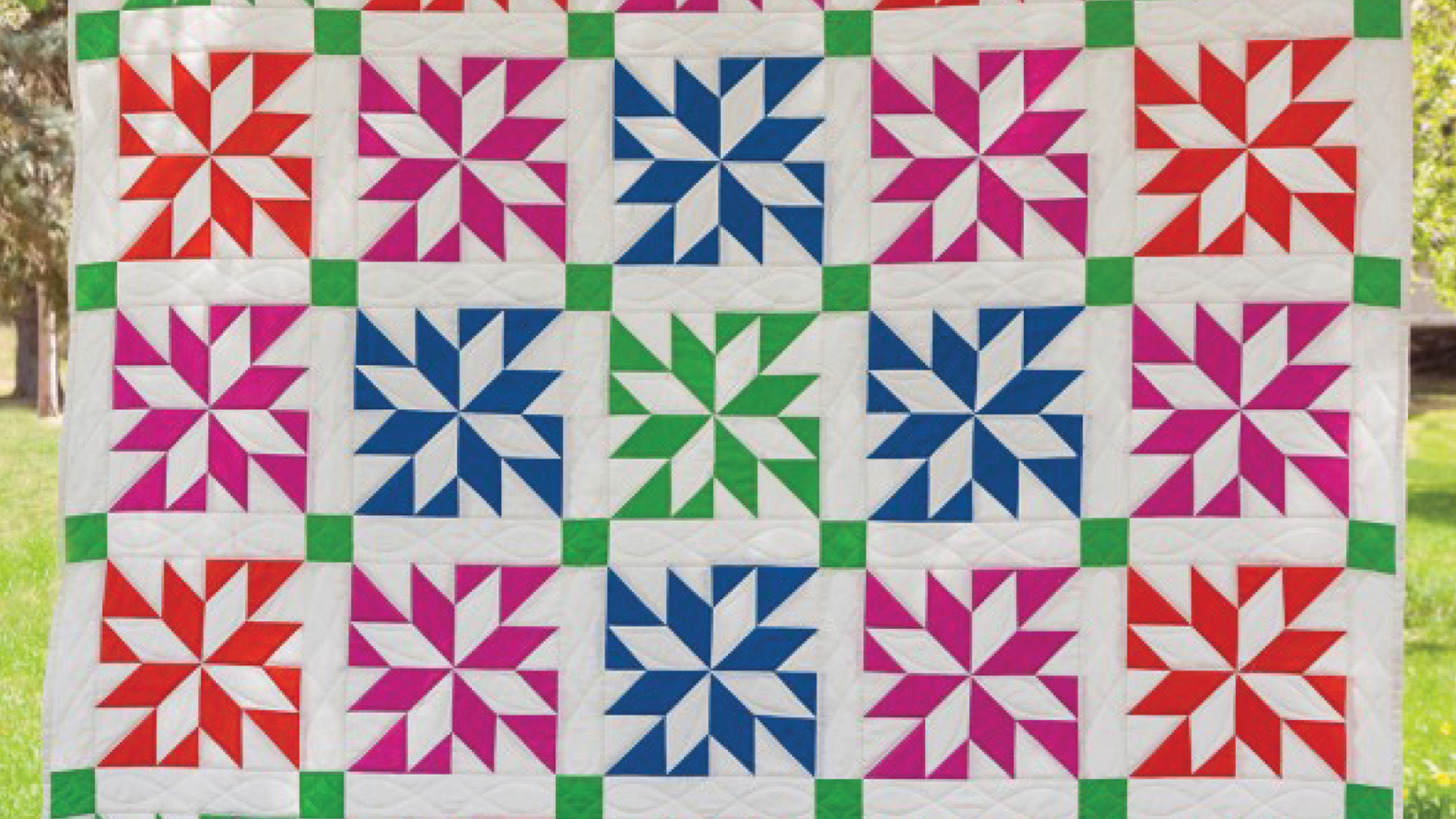 Free Quilt Pattern - LeMoyne Star Prism Quilt