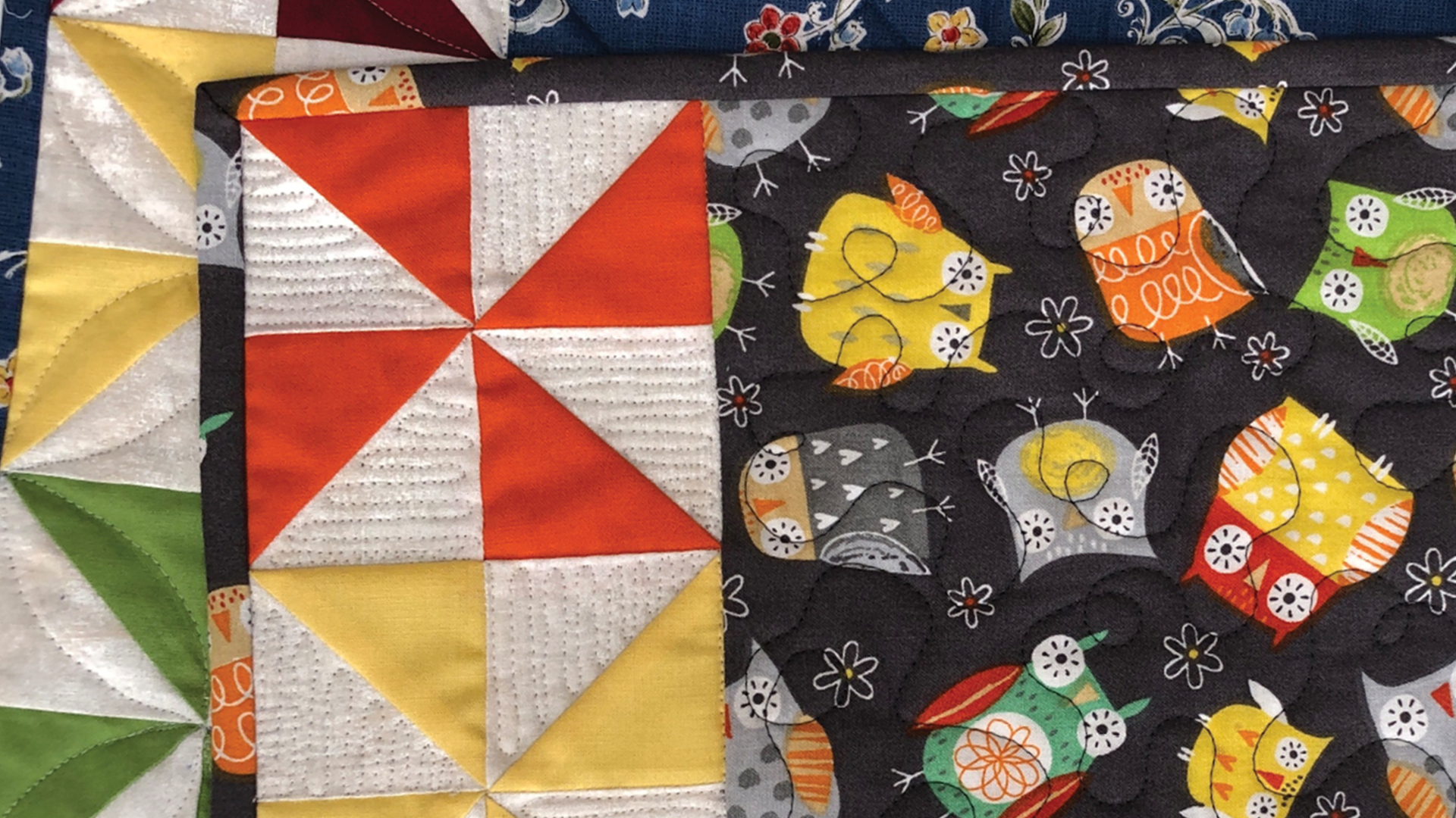 Free Quilt Pattern - Playful Pinwheel Placemats