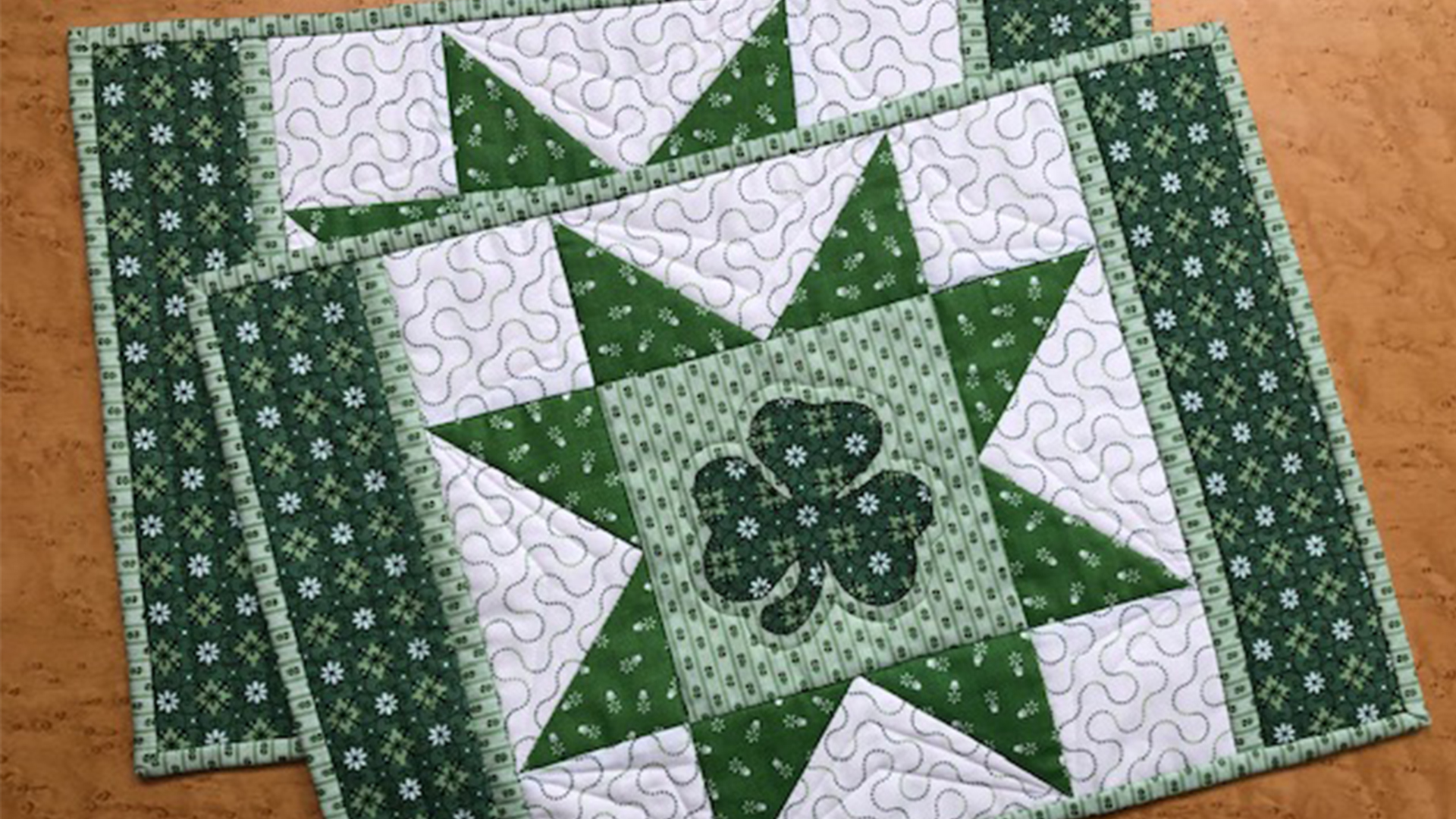 Free Quilt Pattern - Shamrock Star Placemat