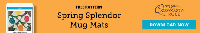 Spring Splendor Mug Mats | National Quilters Circle