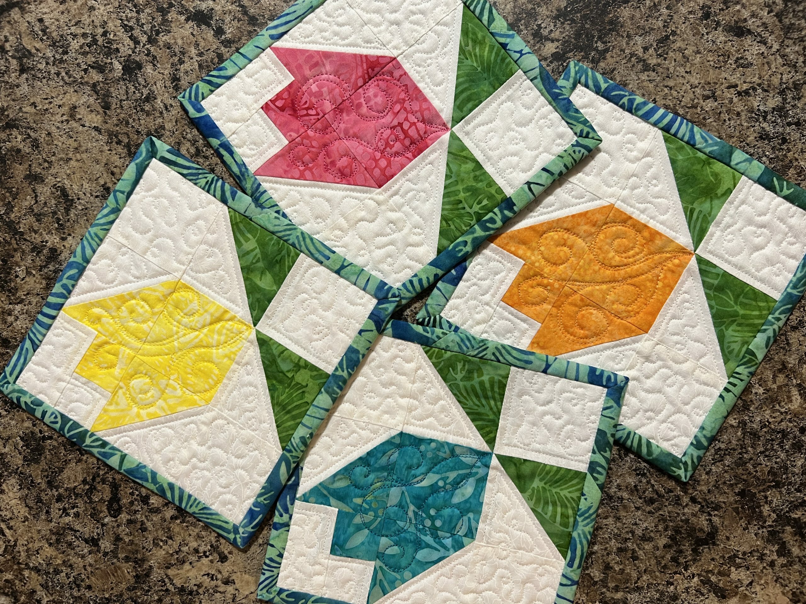 Spring Splendor Mug Mats | National Quilters Circle