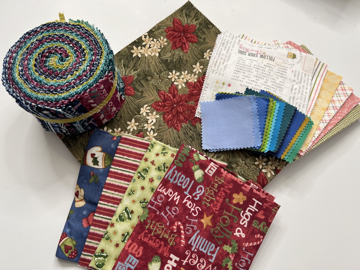 precut collection of fabric for quilting