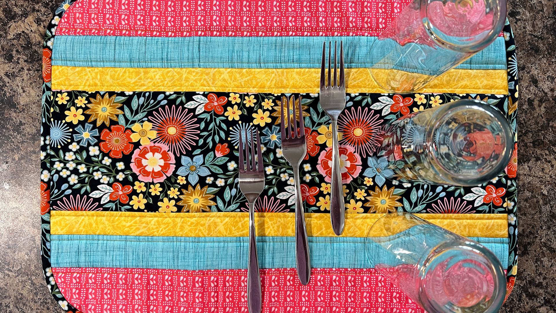 Free Quilt Pattern - Dish Delight Drying Mat