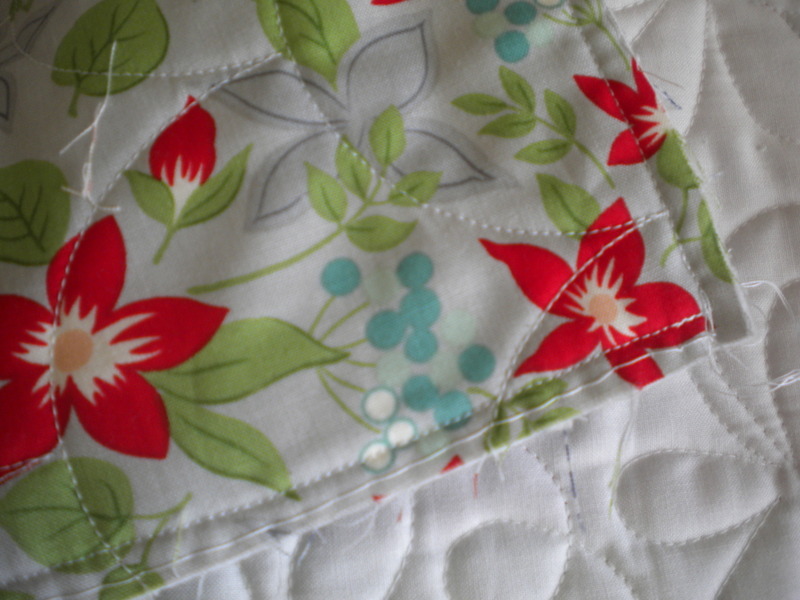 quilt edge close up