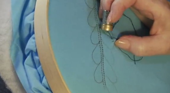 hand quilting example