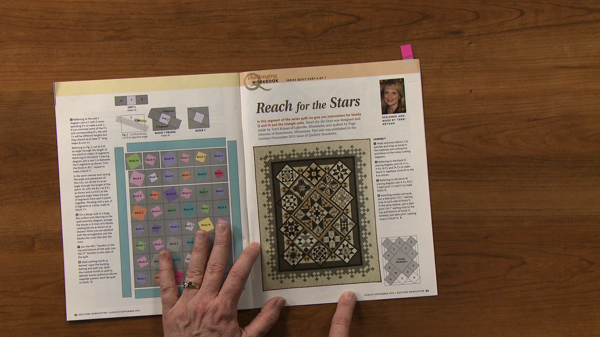 Reach for the stars quilting article