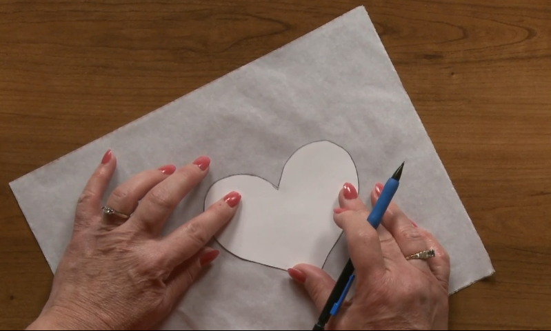 Tracing a heart