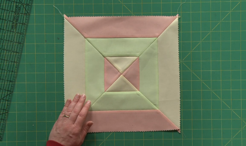 Designed fabric quilt square