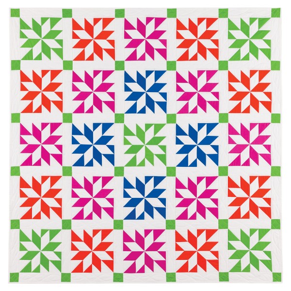 Colorful prism quilt