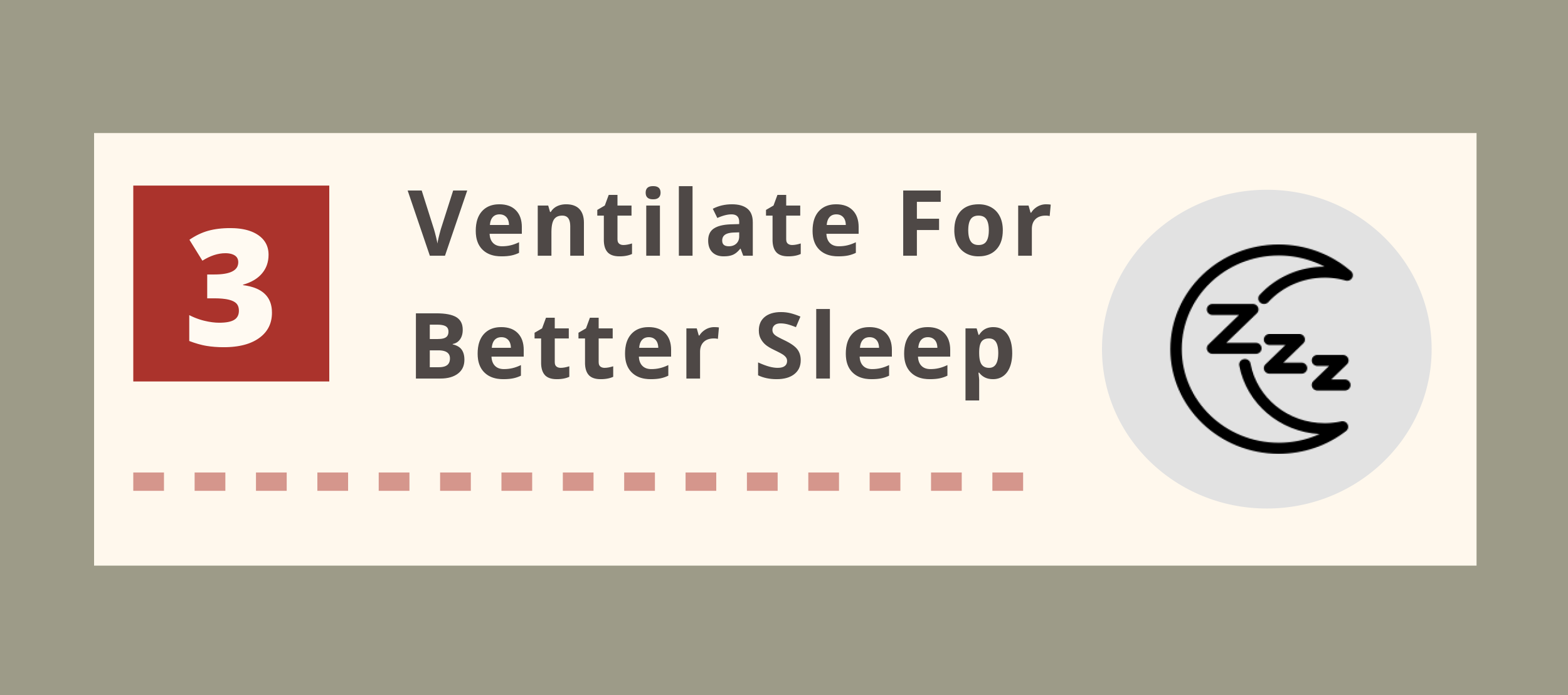 Ventilate for Better Sleep