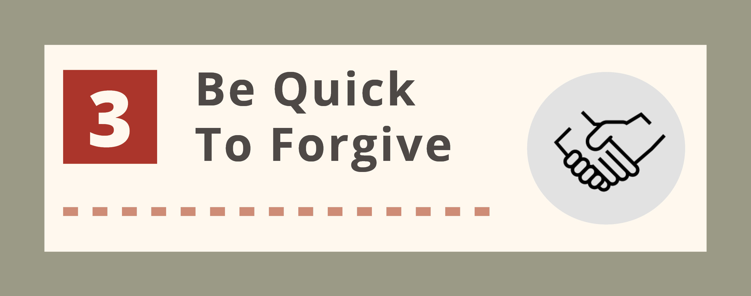 Be quick to forgive text